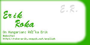 erik roka business card